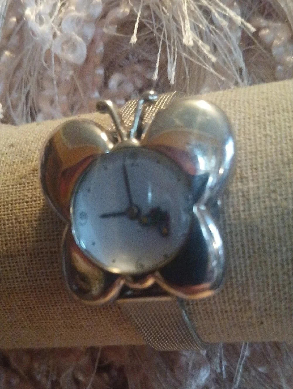 Rumours Butterfly Vintage Y2K Silver-Tone Women's Watch Needs Battery